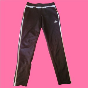 Adidas pants womens size Medium black and white